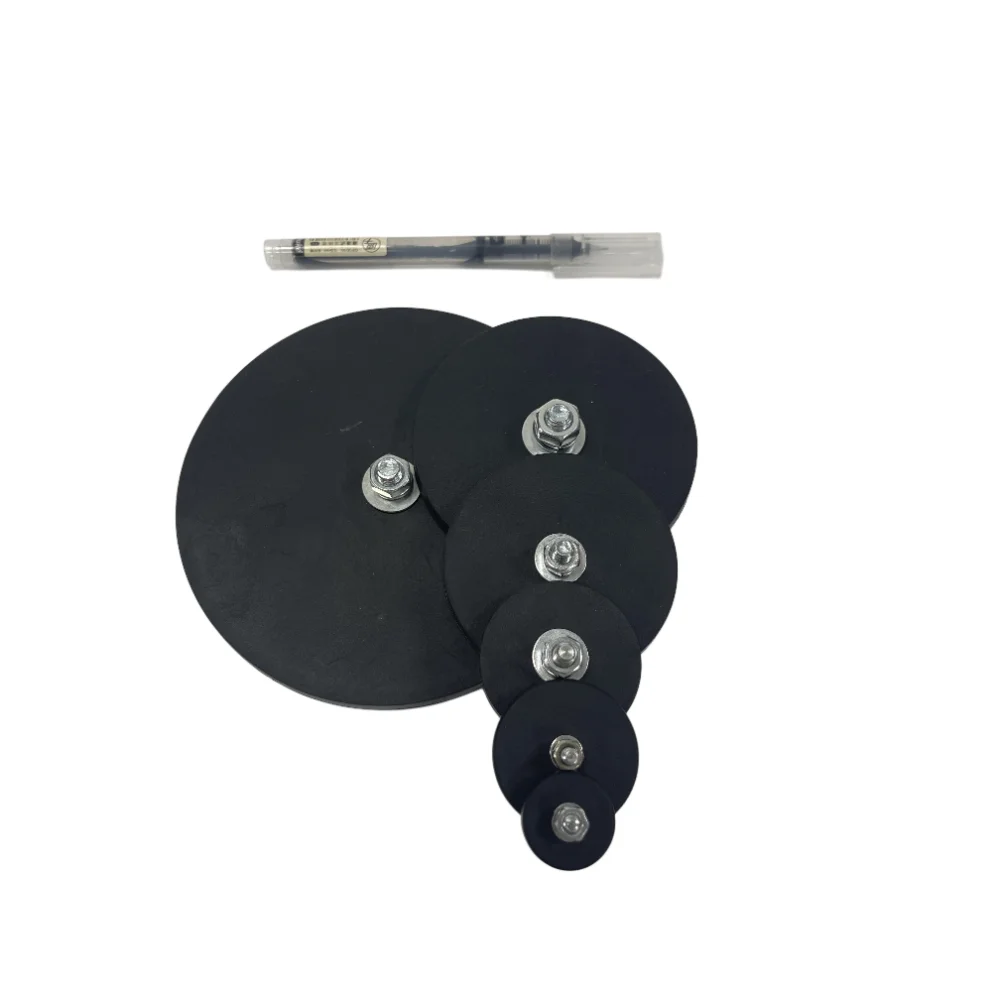 Base magnética de parafuso de borracha forte, 2 peças com parafusos e arruelas magnéticas para luz de trabalho suv offroad suporte de luz fixo