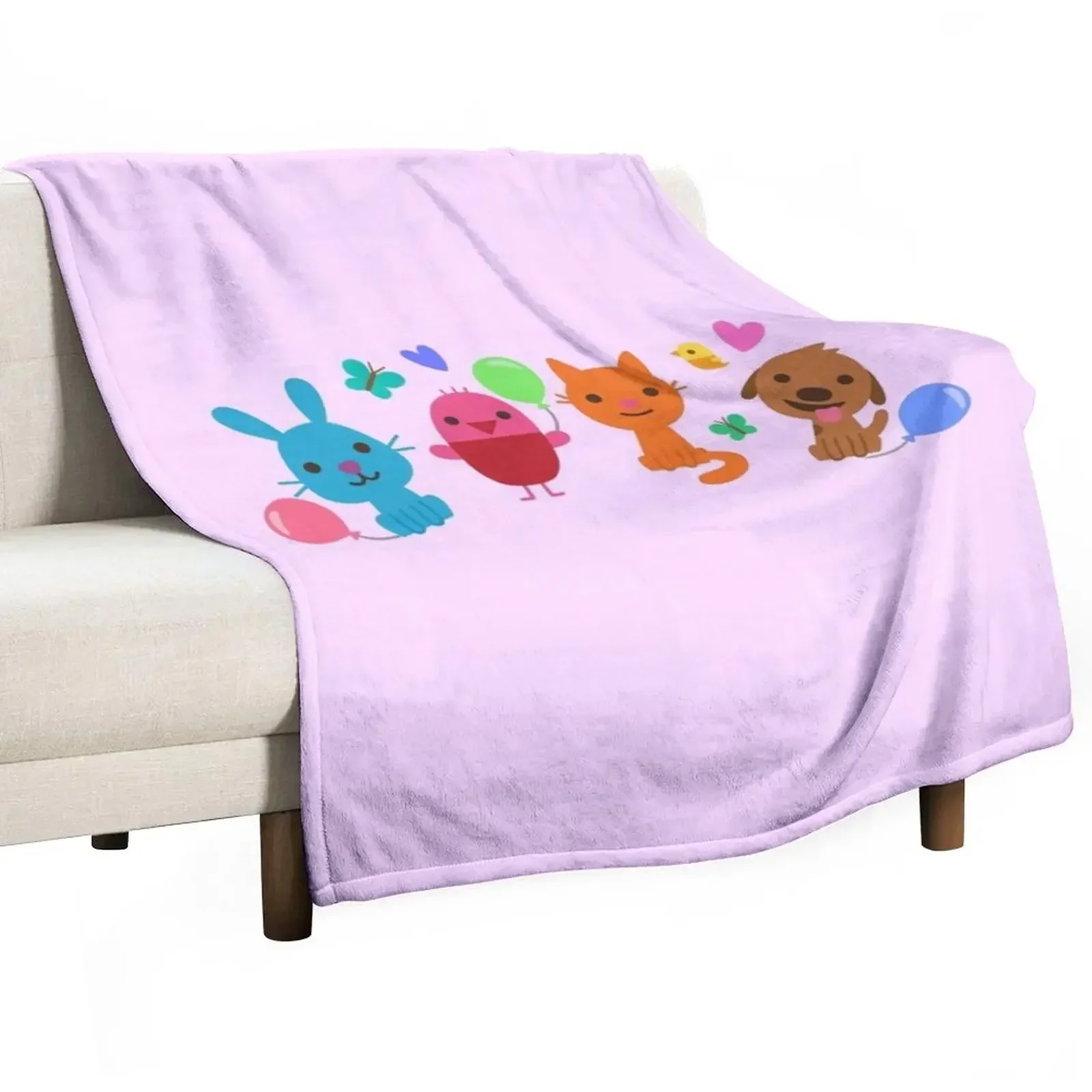 Play SAGO mini Pink Throw Blanket Soft Beds Custom Blankets