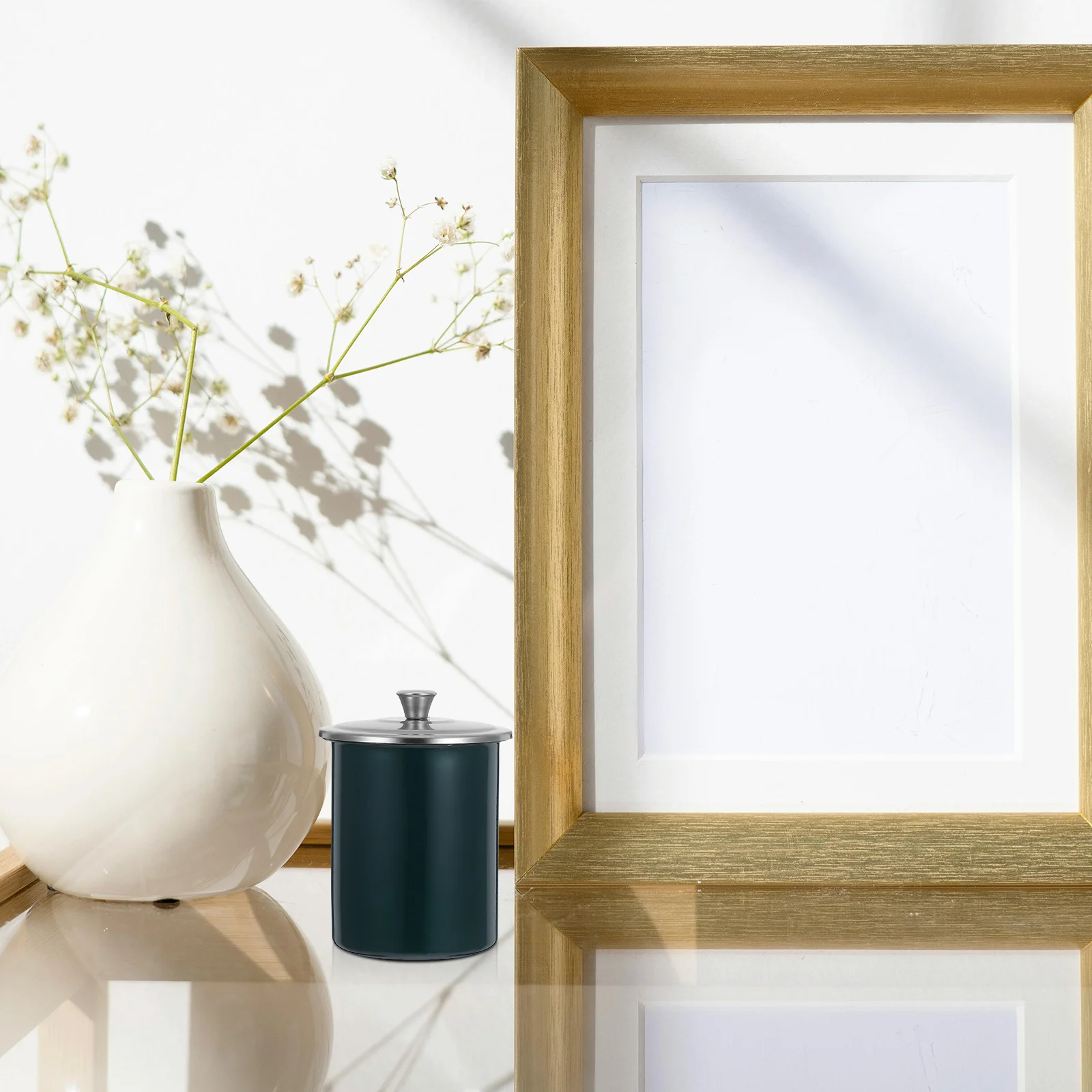 

Stainless Steel Ashtray With Lid Windproof Smokeless Design For Home Office Hotel Outdoor Patio Tabletop Use Portable