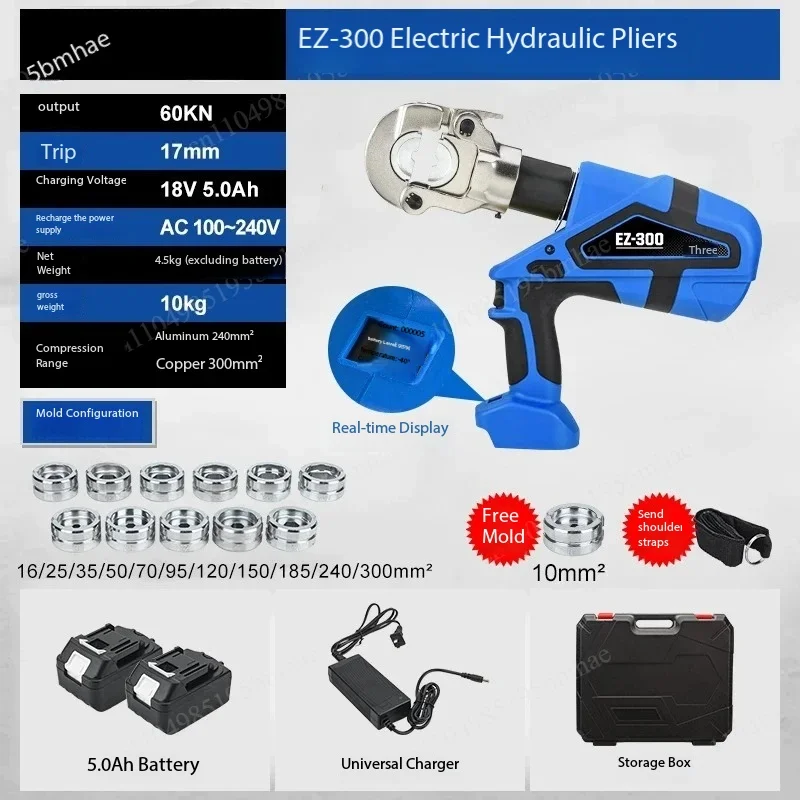 Terminal Crimping Pliers Range Aluminum 240mm ² Electric Hydraulic Pliers Electric Power Cable Crimping