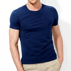 MRMT 2026 Brand New Men's T Shirt Pure Color Men Short Sleeved T-Shirt For Male Round Neck Man Tops Bottoming Tee Shirt Clothing