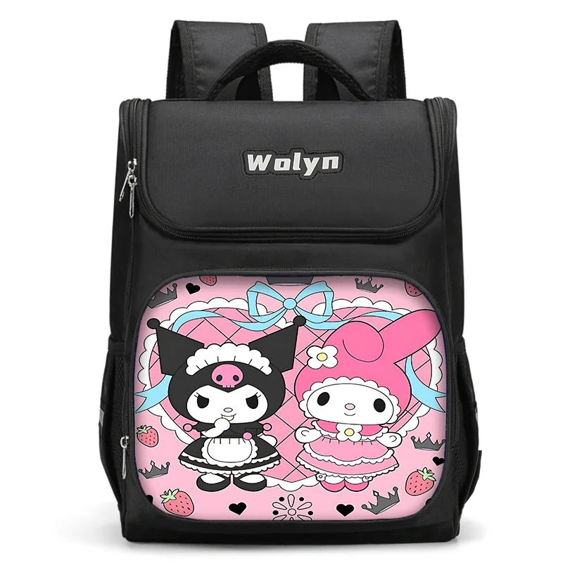 Cute Cartoon Melodies Large Child Backpack, bolsa escolar para meninos e meninas, durável e multi compartimen, bolsa de viagem para homens e mulheres