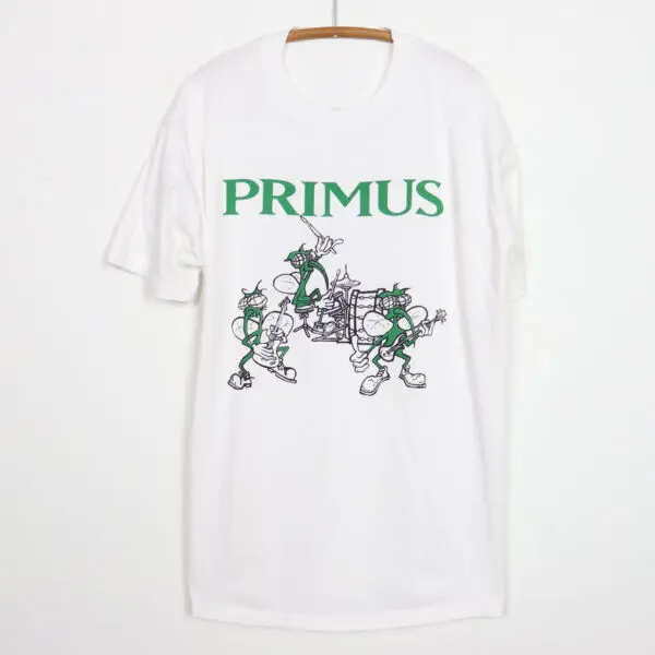 vINTAGE pRIMUS BAND cONCERT mEN t-SHIRT wHITE tEE aLL sIZES s TO 5xl jj2669