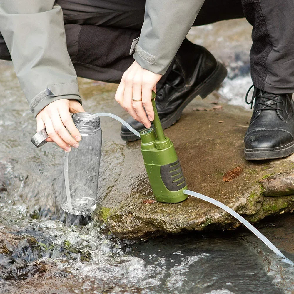 

Outdoor Water Filter Filtration System Portable Camping Water Purifier Emergency Supplies Drinking Filtering Survival Tool