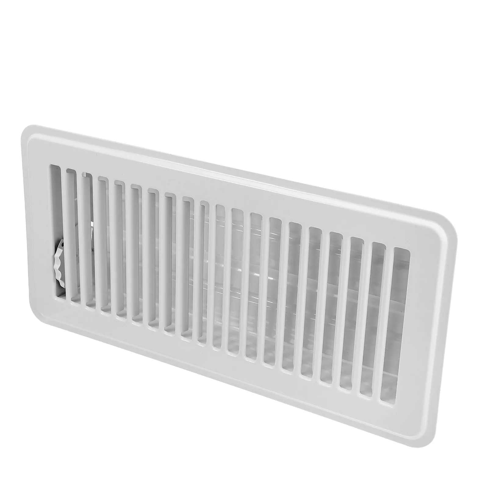 

Floor Vent Cover White Flush Mount Floor Register Vent Covers for Ac Heater Air Ventilation Walkable Metal Grille Protective
