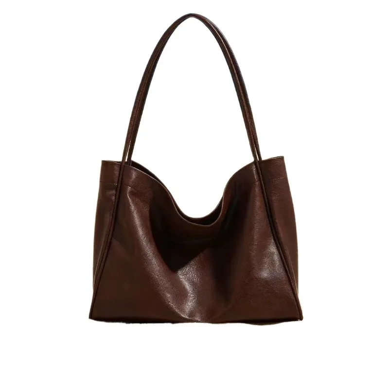 

Retro large-capacity bag, super soft Korean tote bag, school-style large-capacity shopping bag