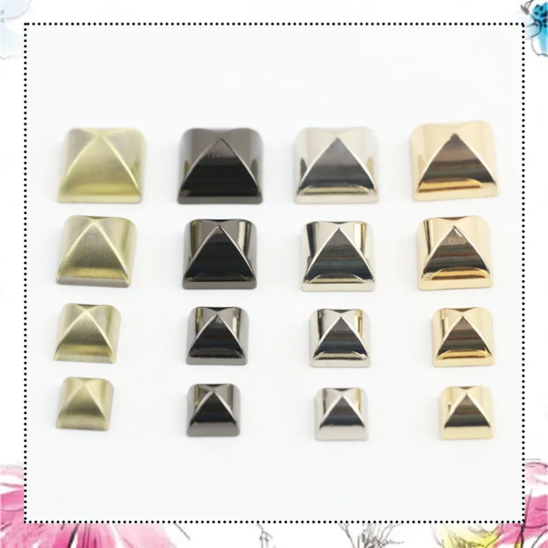 50Pcs 10/12/15/18cm Square Claw Nail Four-claw Rivet Bag Handbag Shoes Belt Clothing Buckle DIY Leather Crafts Deco Accessories