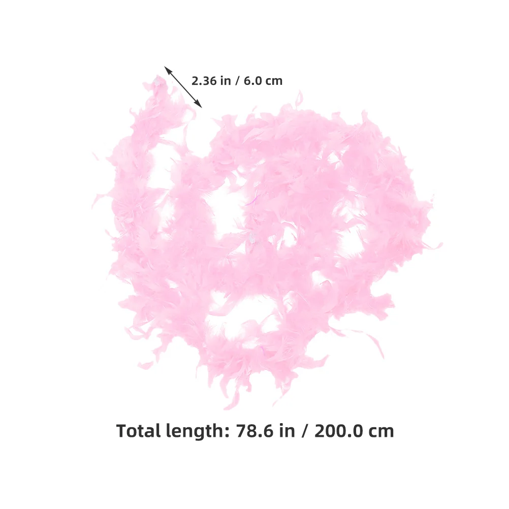 4Pcs Plume Strips Decorations Soft Comfortable Boa for Party Costumes DIY Accessories Boa Accessories Boas for Party