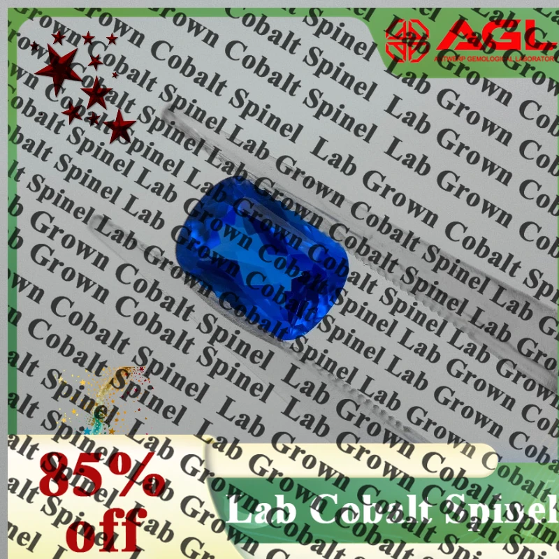 

Rectangular Cushion Shape Blue Demon Color Lab Grown Cobalt Spinel