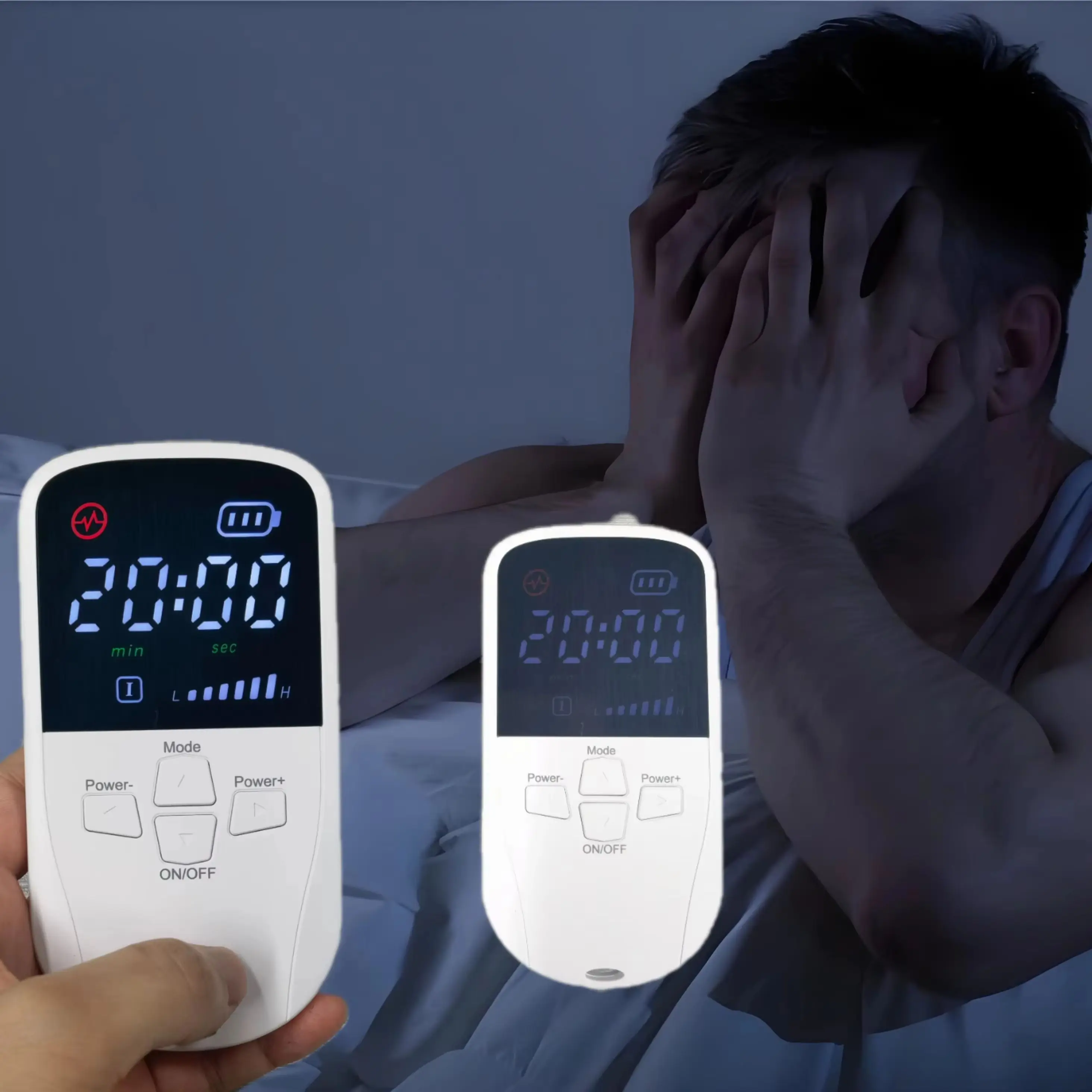 

CES Therapy Sleep Aid Device Anxiety Aid Transcranial Insomnia Depression Migraine Hypnosis Headache Relief