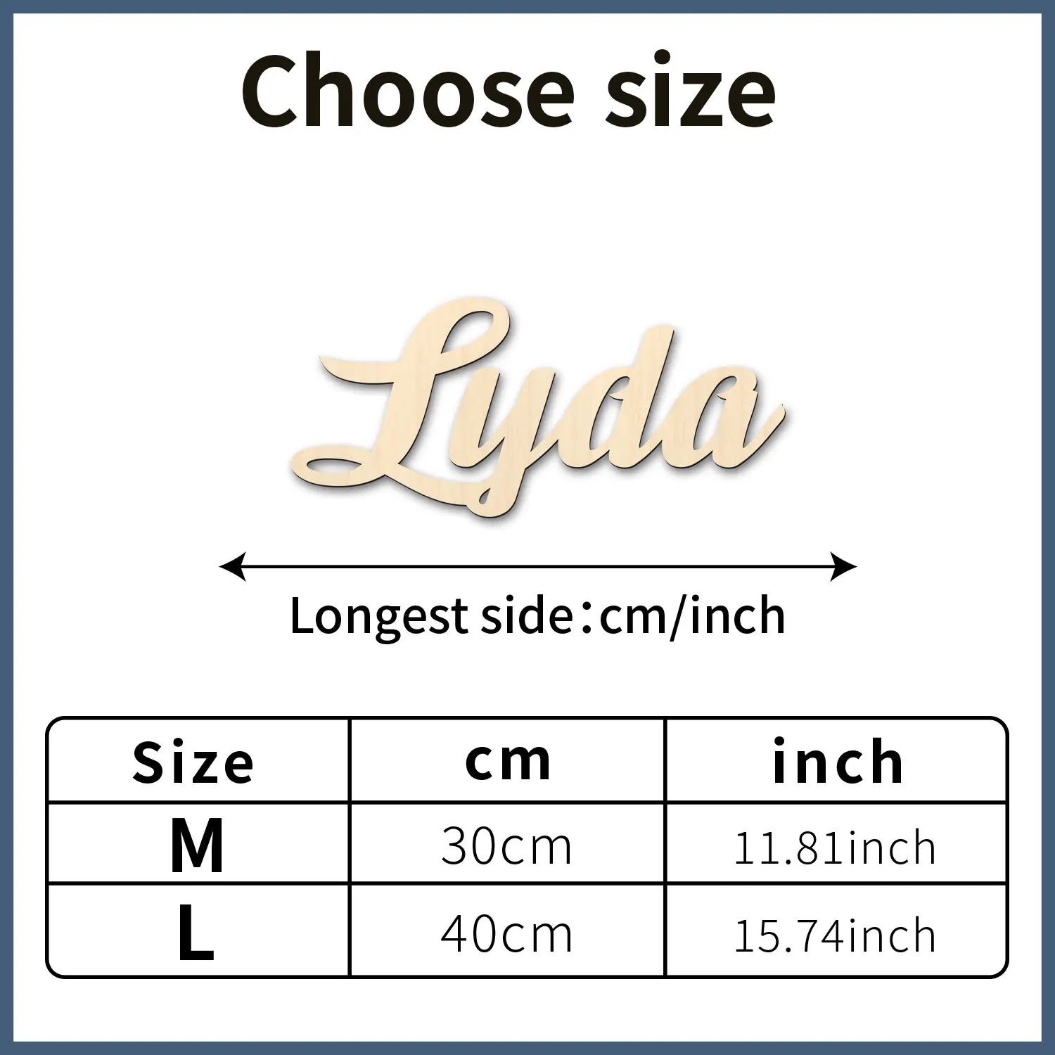 1pc Customized wooden wall decoration, Customized name, wooden souvenir Wall name decoration label view 5