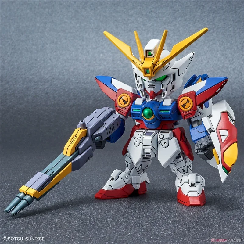 Bandai Gundam Model Kit Anime Figure SD BB XXXG-00W0 Wing Gundam Zero Gundam Collection Gunpla Action Figure Toys for Children