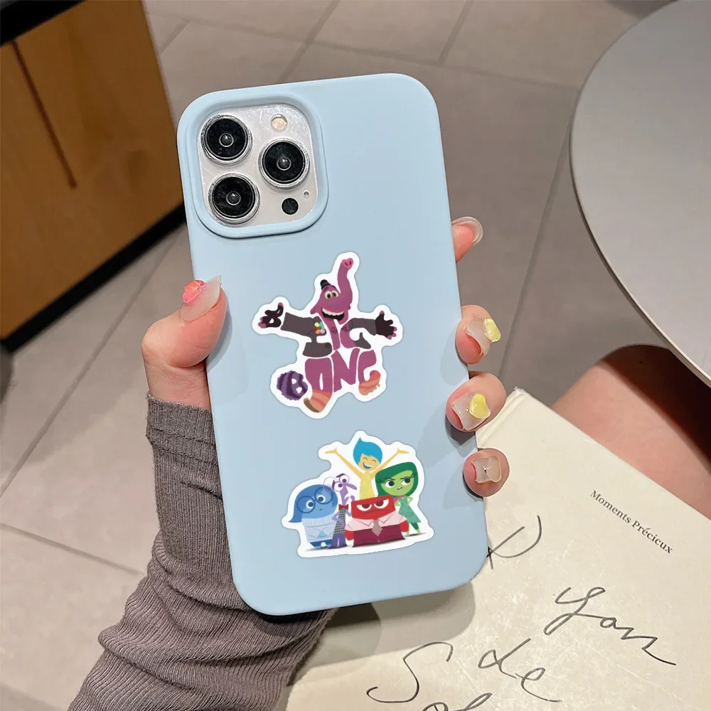 Disney Inside Out 2 naklejki na imprezę dziecko kreskówka deskorolka lodówka Graffiti walizka telefon naklejka na notatnik dziecko prezent na przyjęcie