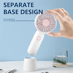 1 piece mini handheld fan, portable USB cooling fan, rechargeable, portable, summer essential, desktop fan