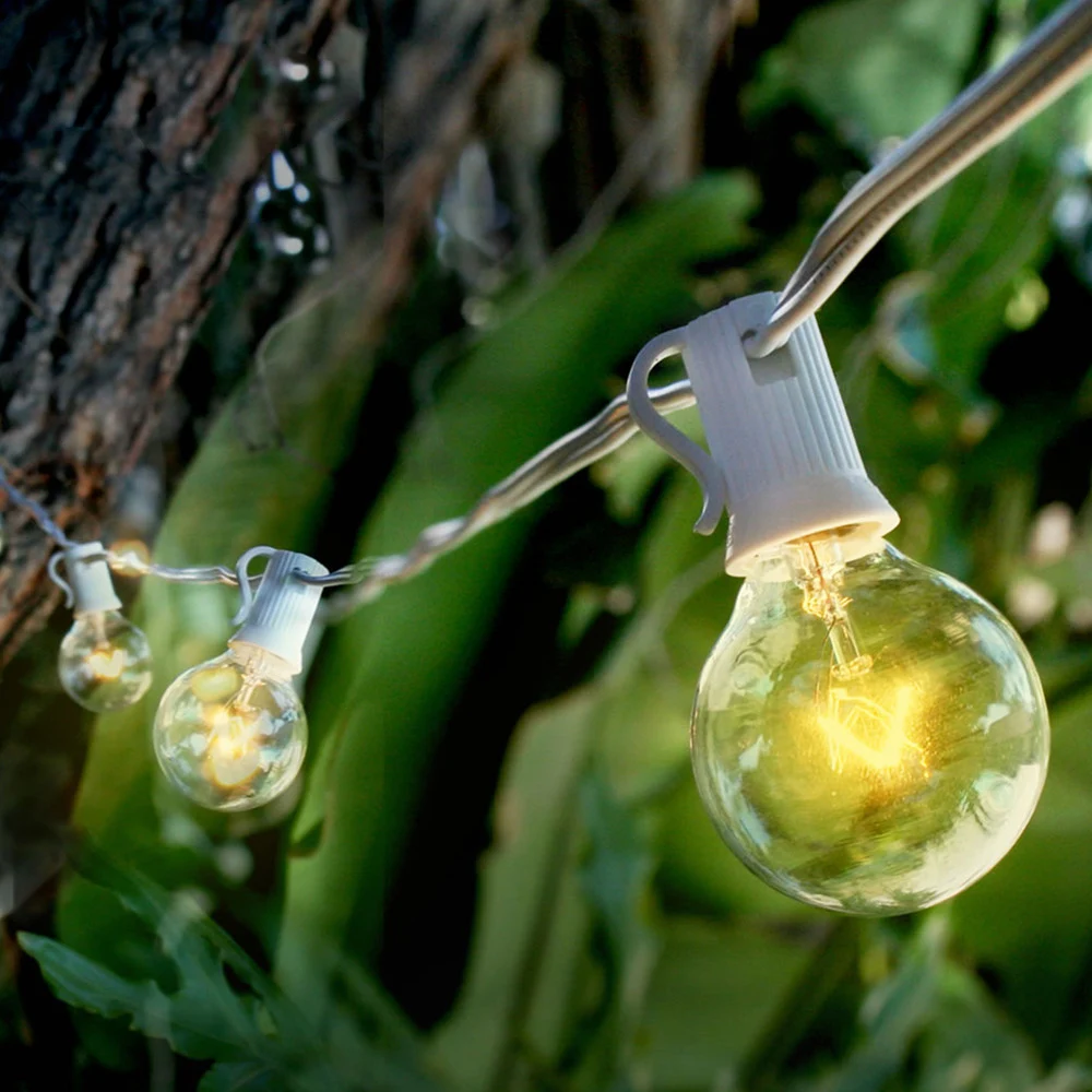 

8M G40 Bulbs Globe String Lights 25 Clear Bulbs Outdoor Waterproof for Patio Bistro Garden Party Backyard Decor String Lights