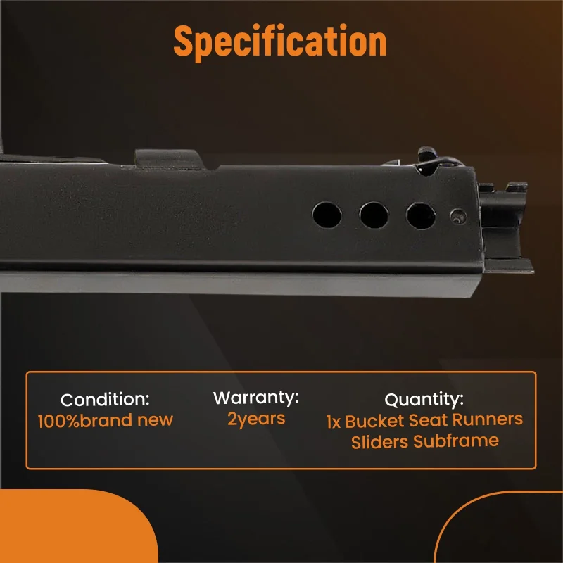 Car Seat Slider Rails Seat Runners Slide Set Steel Dual Locking Rails Brackets Kit Adjustable Seat Slider For RVs Boats Trucks