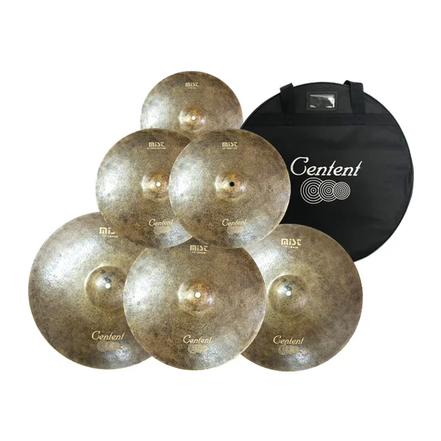 5 Pieces Of Handmade Professional Percussion B20 Cymbals Set