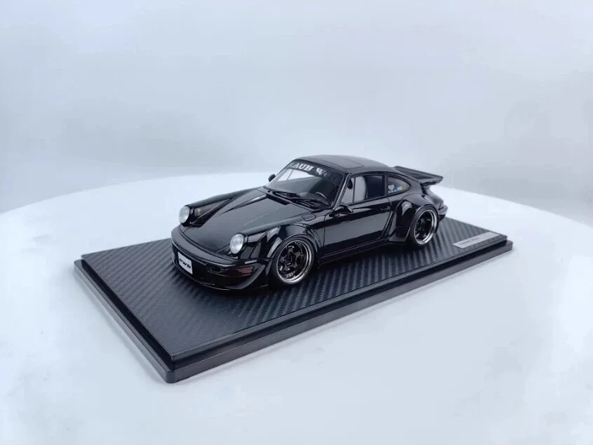 Modello di accensione 1/18 RWB 964 Resina nera fusa in edizione limitata IG3633