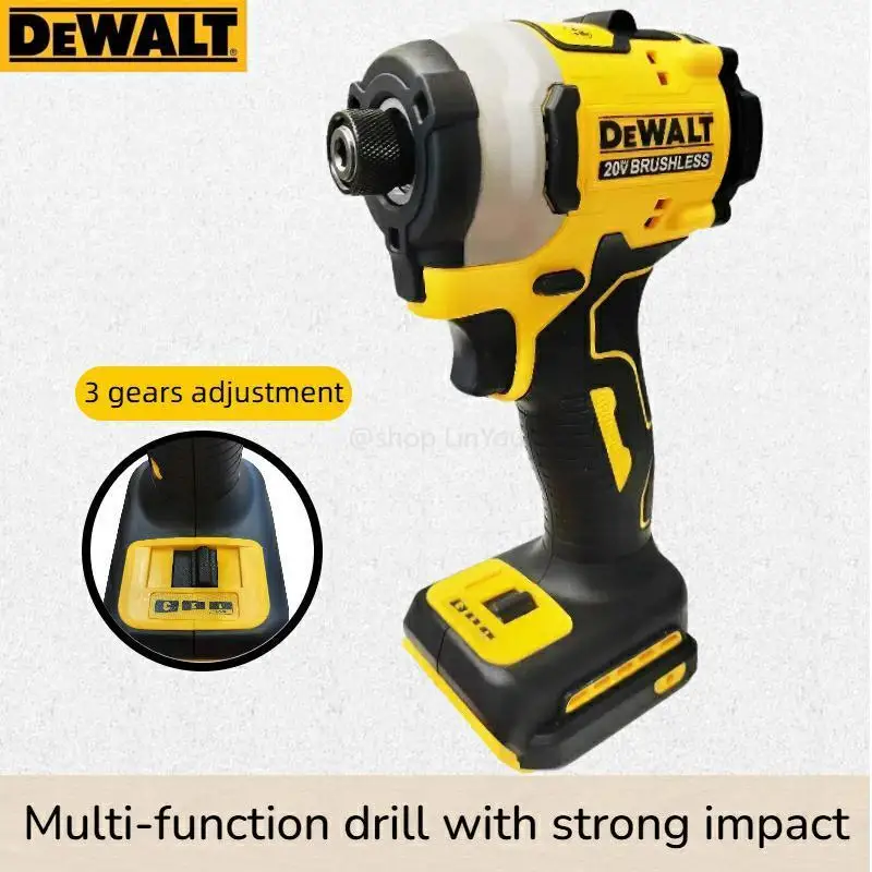 DEWALT DCF850 controlador de impacto controlador eléctrico 20V batería de litio destornilladores de batería sin escobillas herramientas de alto par