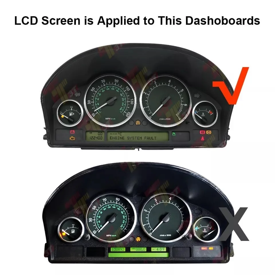 Dashboard LCD Display for Range Rover L322 Instrument Cluster COG-VLGEM1104-00