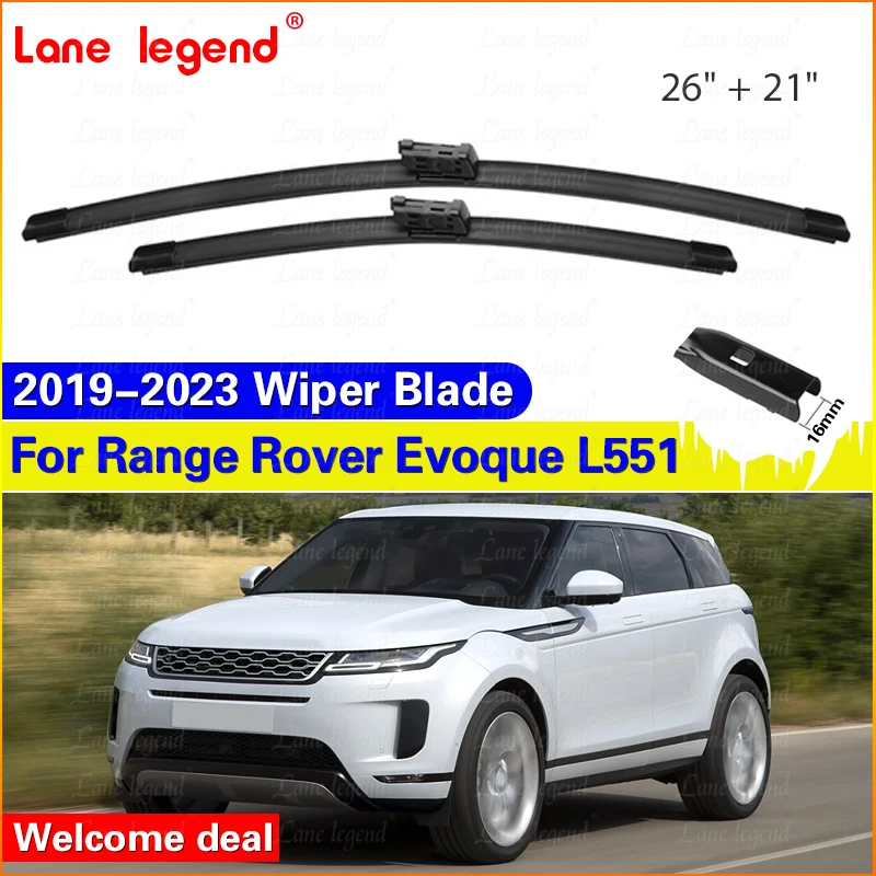 Do LAND ROVER Range Rover Evoque L551 2019-2023 Pióra wycieraczek przedniej szyby Obcinacz szyby przedniej Akcesoria 26''+21''