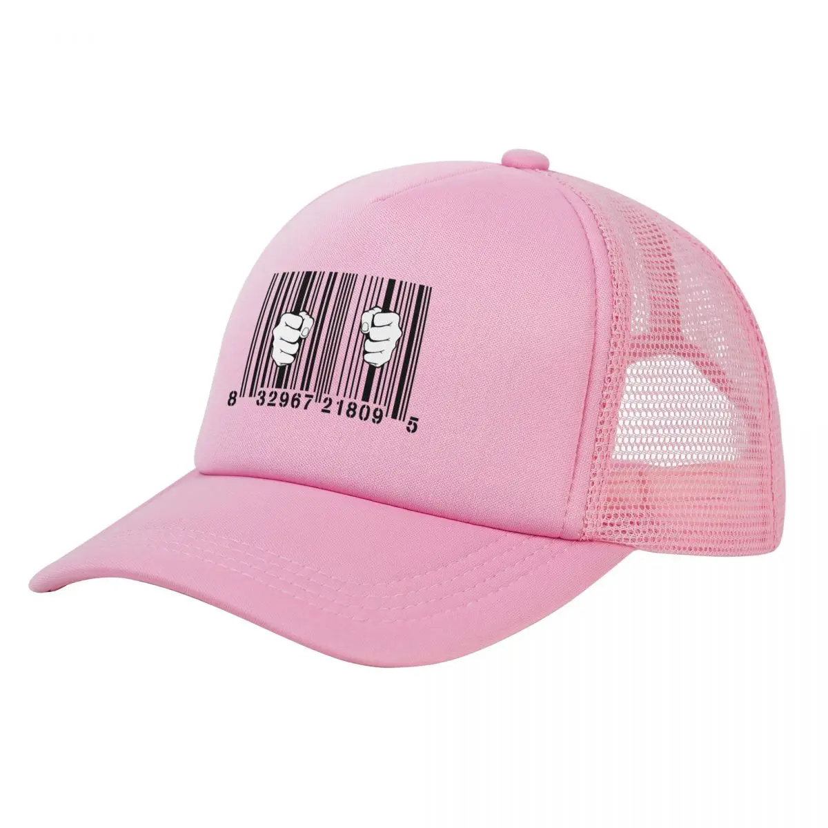 

Captured By Consumerism UPC Barcode Prison Unisex Adult Mesh Baseball Cap for Spring and Summer