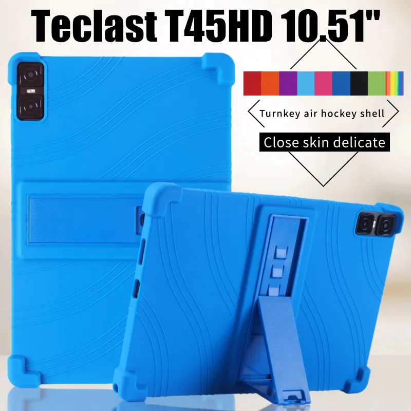 

for Teclast T45HD T45 HD 10.5 Inch Tablet Case Super Shockproof Soft Silicone Protective Case Stand Cover