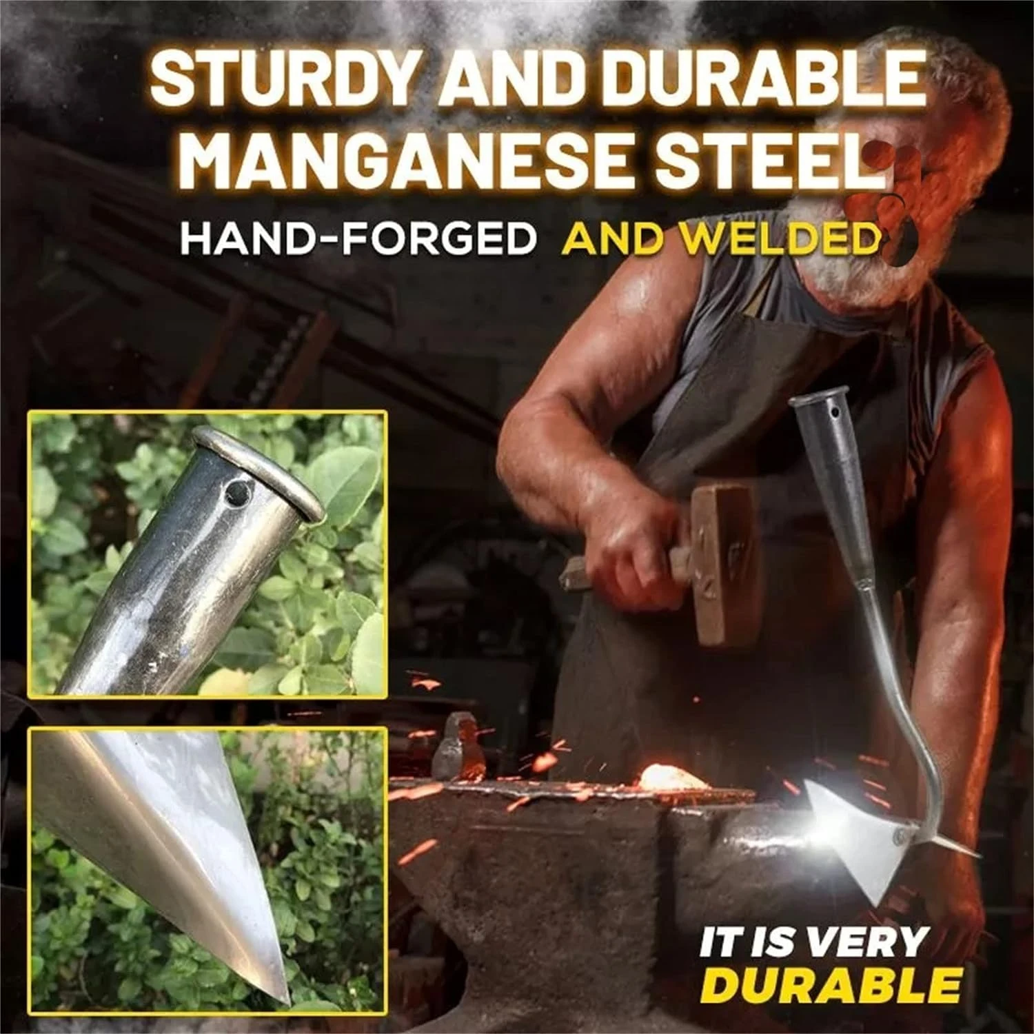 다재다능하고 내구성이 뛰어난 Triangle Plow Hoe를 사용하면 결과가 더 좋습니다.