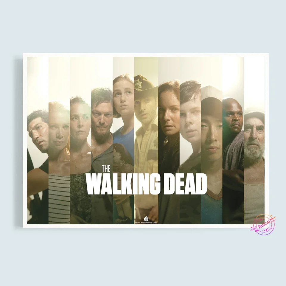 The Walking Dead Poster Classic Movie Canvas Art Bar Cafe Living Room Dining Wall Decorative Paintings Gift