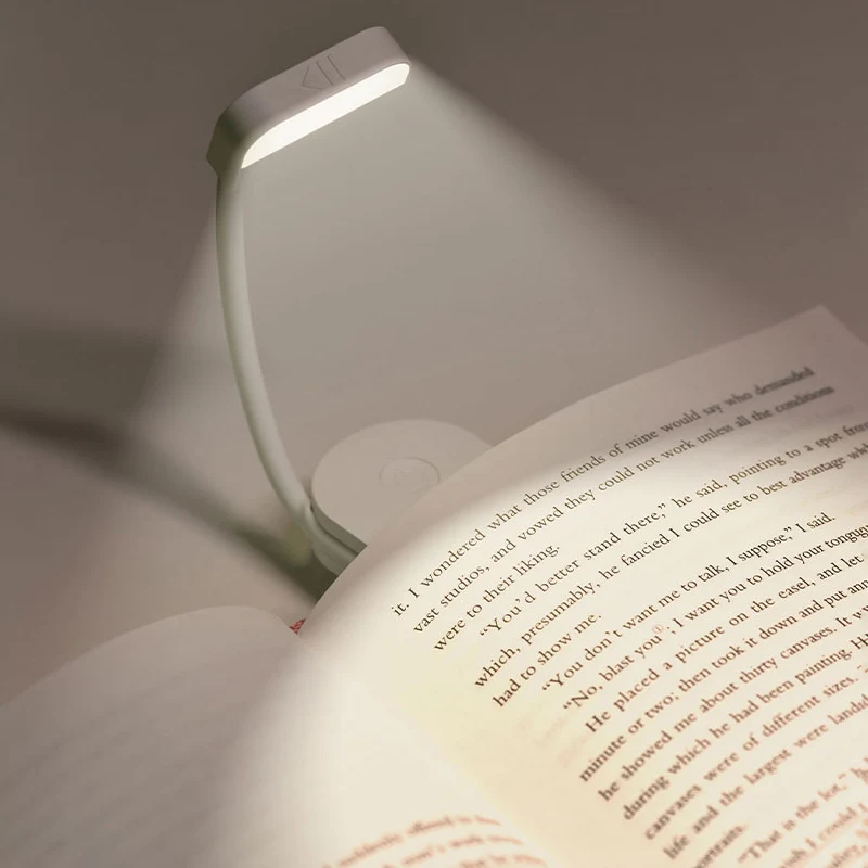 Hensam Book Light For Reading In Bed – 5 Color Modes, Stepless Dimming, Rechargeable, With Travel Case, Black