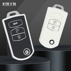 New TPU Car Flip Key Case Cover Shell Fob For Mazda 2 3 5 6 CX7 CX9 RX8 MX5 M6 Key Protector Holder Keyless Accessories Keychain