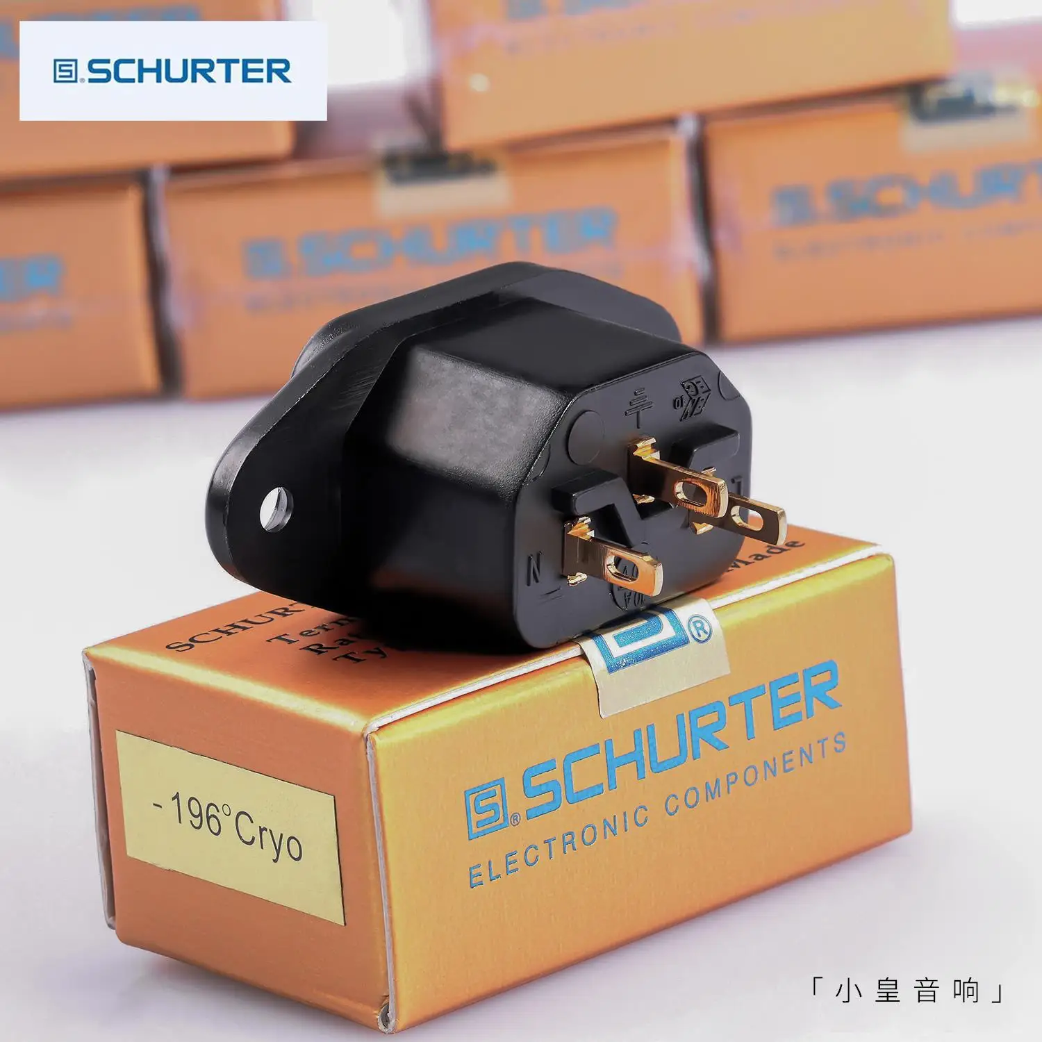 Swiss Schurter Alloy IEC inlet dedicated for audio equipment