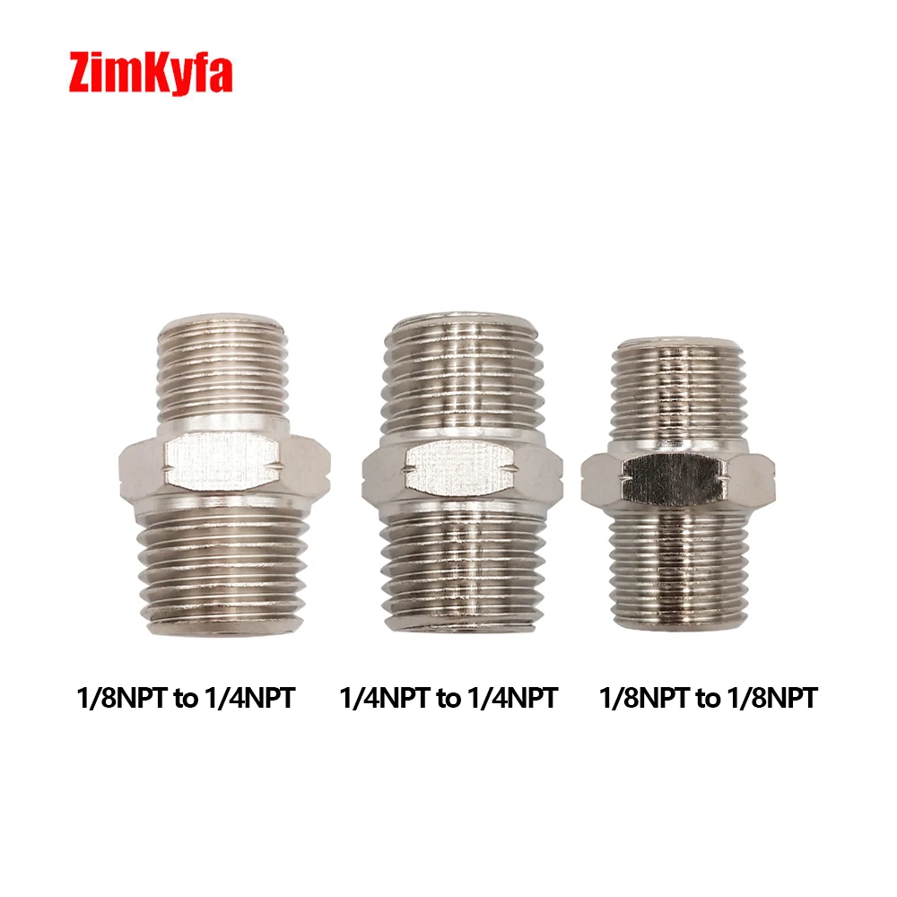 Air Fitting Hose Pipe Hex Nipple Fitting 1/4