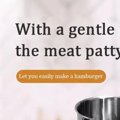 Commercial Meat Patty Forming Machine Hamburg Machine Manual Pressure Meat Filling Rice Beef Patty Steak Western Food Equipment