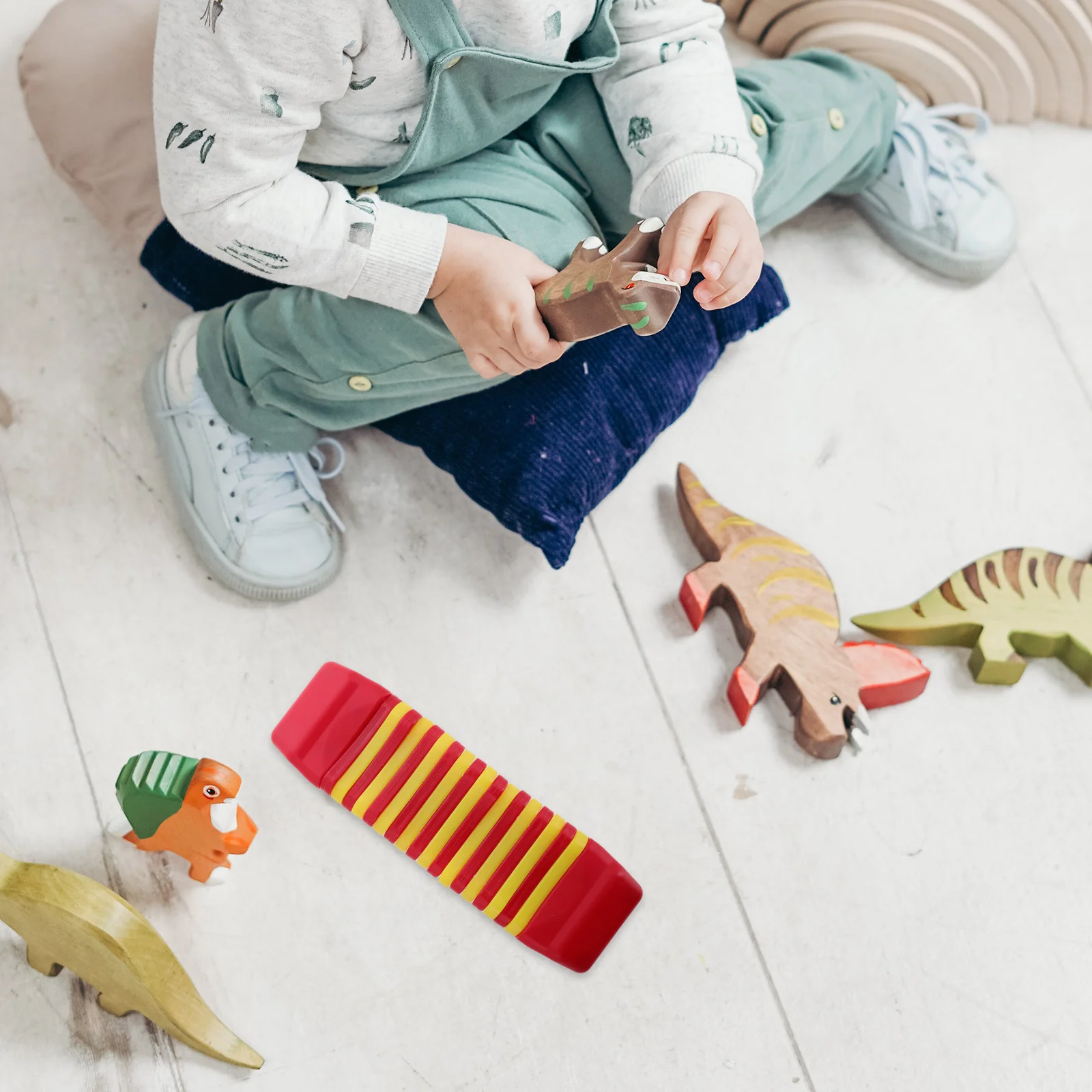 

Montessori Plastic Clatter Musical Instrument for Kids Toddlers Early Education Enhance Cognitive Sensory Development Plaything