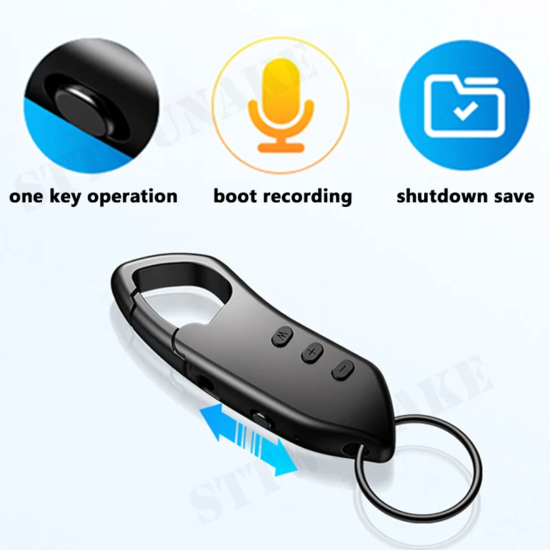 Mini Voice Recorder Sound Record Professional Small Recording Device Spy Gadgets Professional for Keychain/ Necklaces Mp3 Player