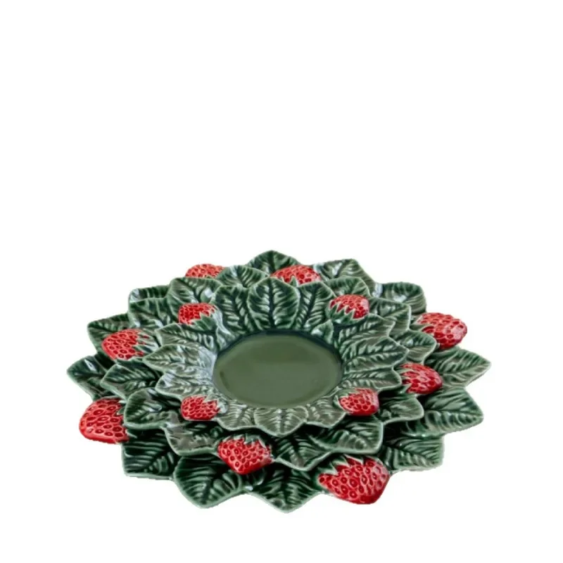 Party Wedding Reception Court Vintage Food Decorative Cake Shooting Ornament Photo Props Plastic Plate