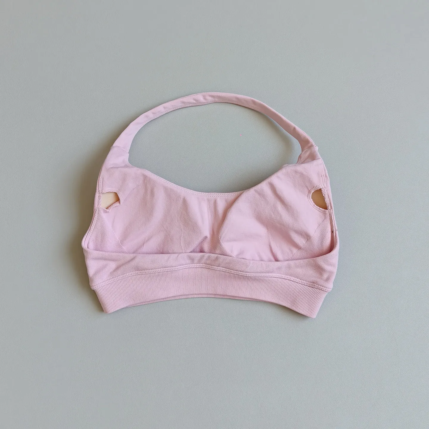 Nahtloser Neckholder-Sport-BH mit schönem Rückendesign, Push-up, stoßfest, schnelltrocknend, atmungsaktiv, für Damen, Fitness, Yoga, Oberbekleidung – Detail 7