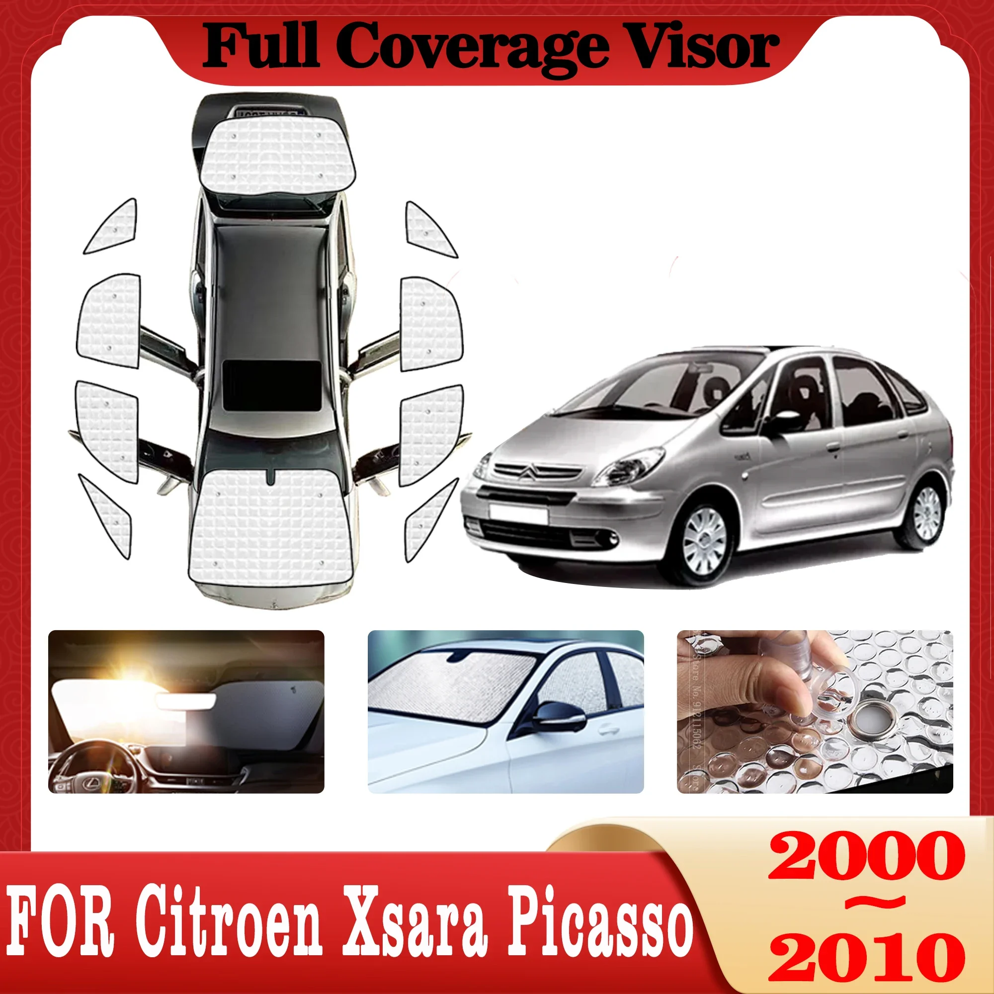 

Full Coverage Sunshades Windshield For Citroen Xsara Picasso 2000~2010 2001 2002 2003 Window Protect Reflector Visor Accessorie