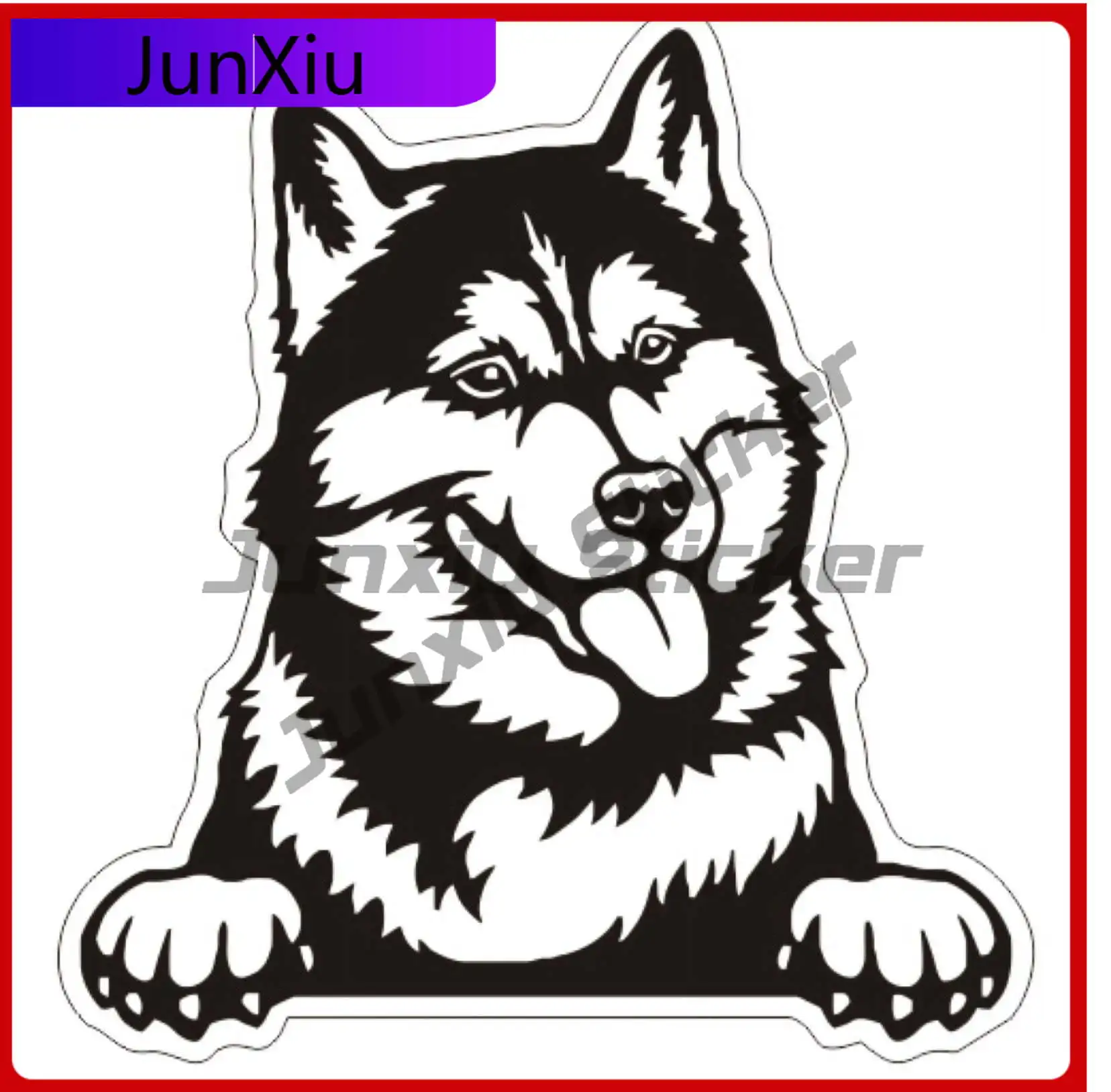 

Siberian Husky for Dog Cool Car Laptop Window Bumper Waterproof Vinyl Decal Decoration Unique Unique Cute Aesthetic Retro