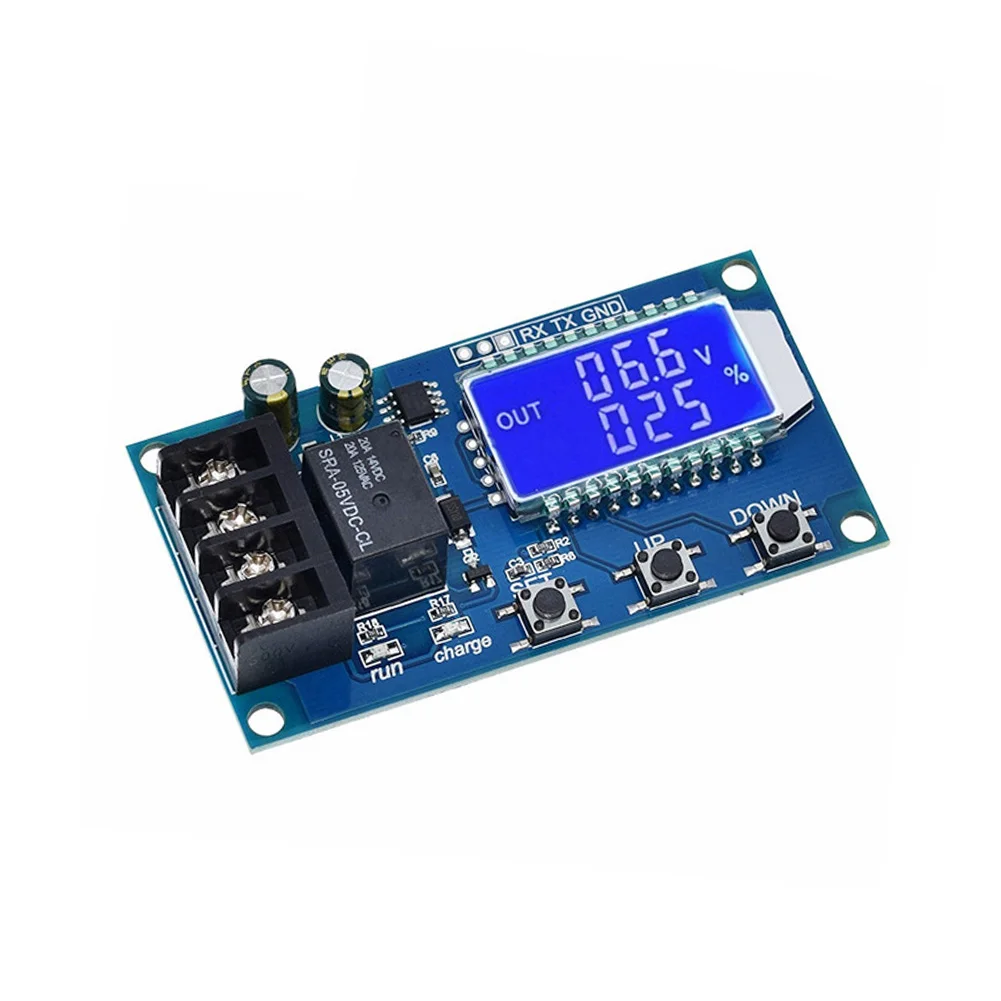 XY-L10A Battery Charging Control Module with LCD Display for 6V-60V Acid Lithium Batteries and Adjustable Timing Function