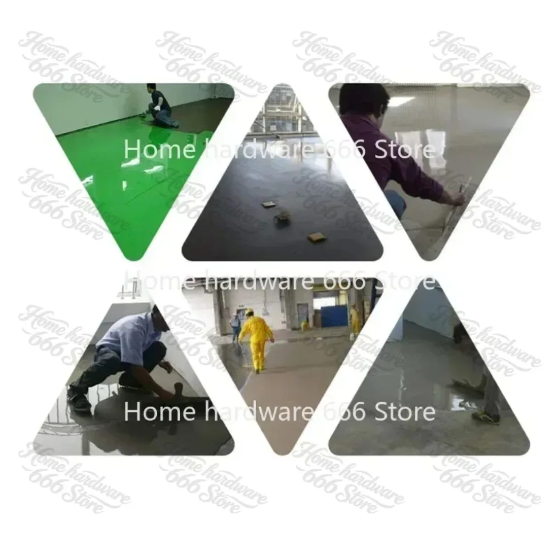 Manual Scraper Holder with 3MM/5MM Teeth and Adapter Cement Self-Leveling Scraper Epoxy Cement Mortar Construction Tool