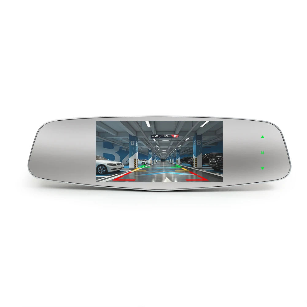 4.3 Inch High Brightness OEM Mirror with Original Dedicated Bracket, Providing HD Rearview Mirror with Logo and Reference Line