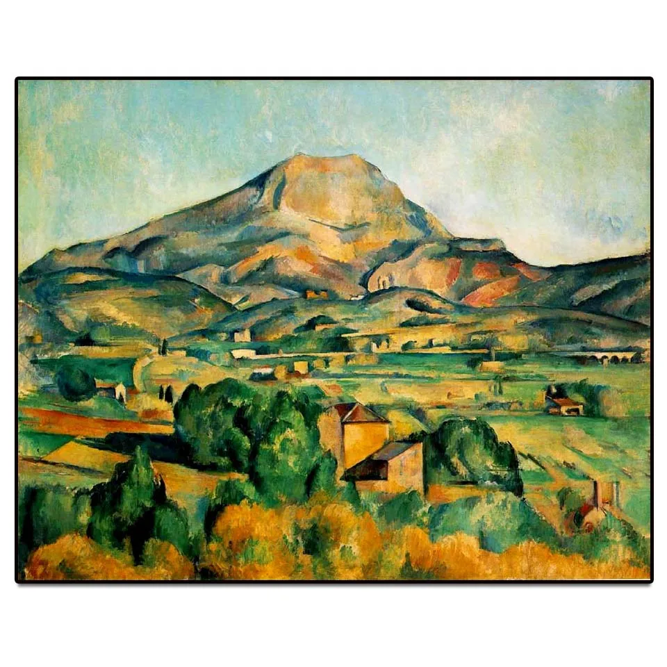 Paul Cezanne oil painting replica,Mont Sainte-Victoire,Hand painted landscape painting on canvas decoration picture for wall