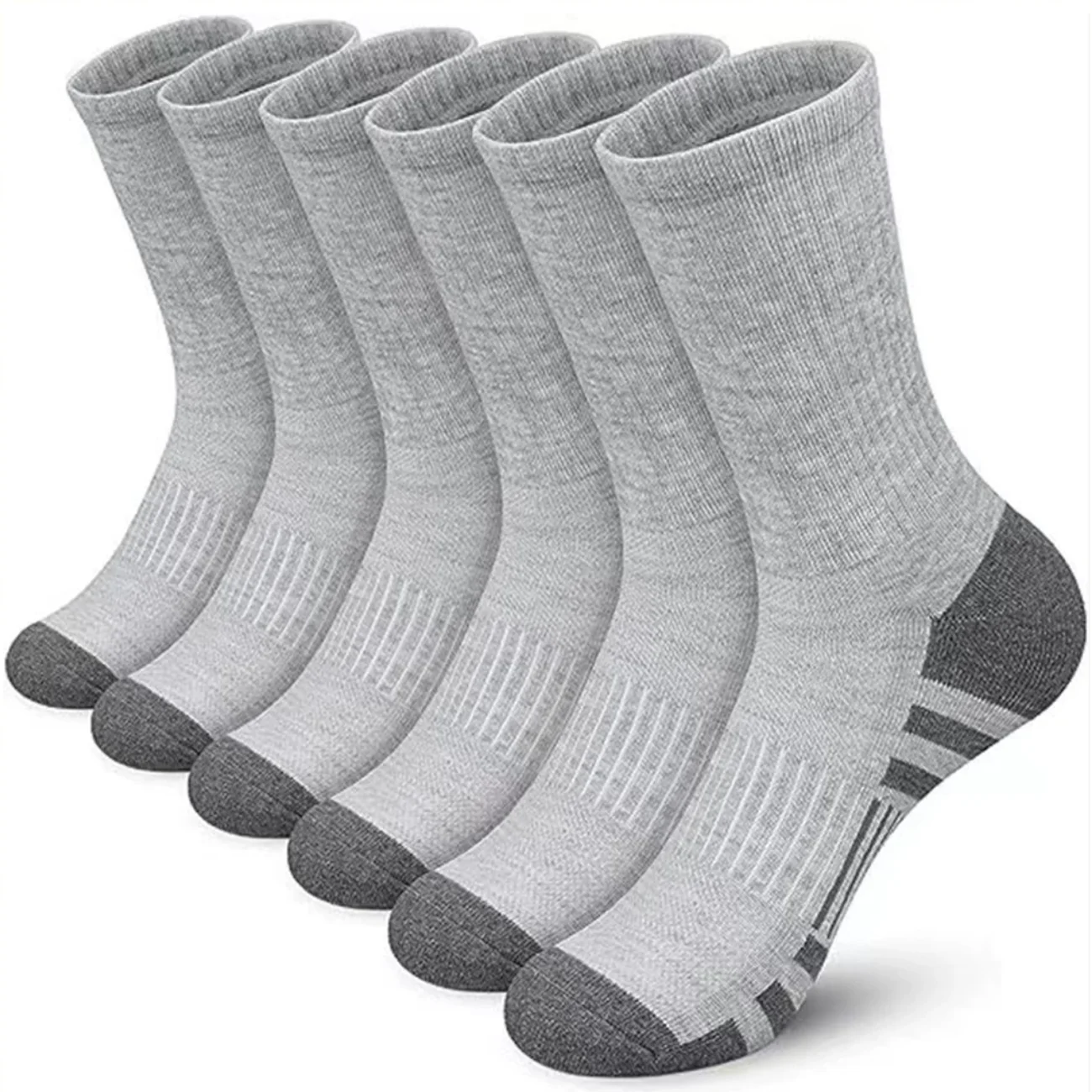 12 Paar Herren-Outdoor-Gym-Socken, hochwertig, bequem, weich, rutschfest, für Fußball, große Größe, neuer Stil – Detail 1