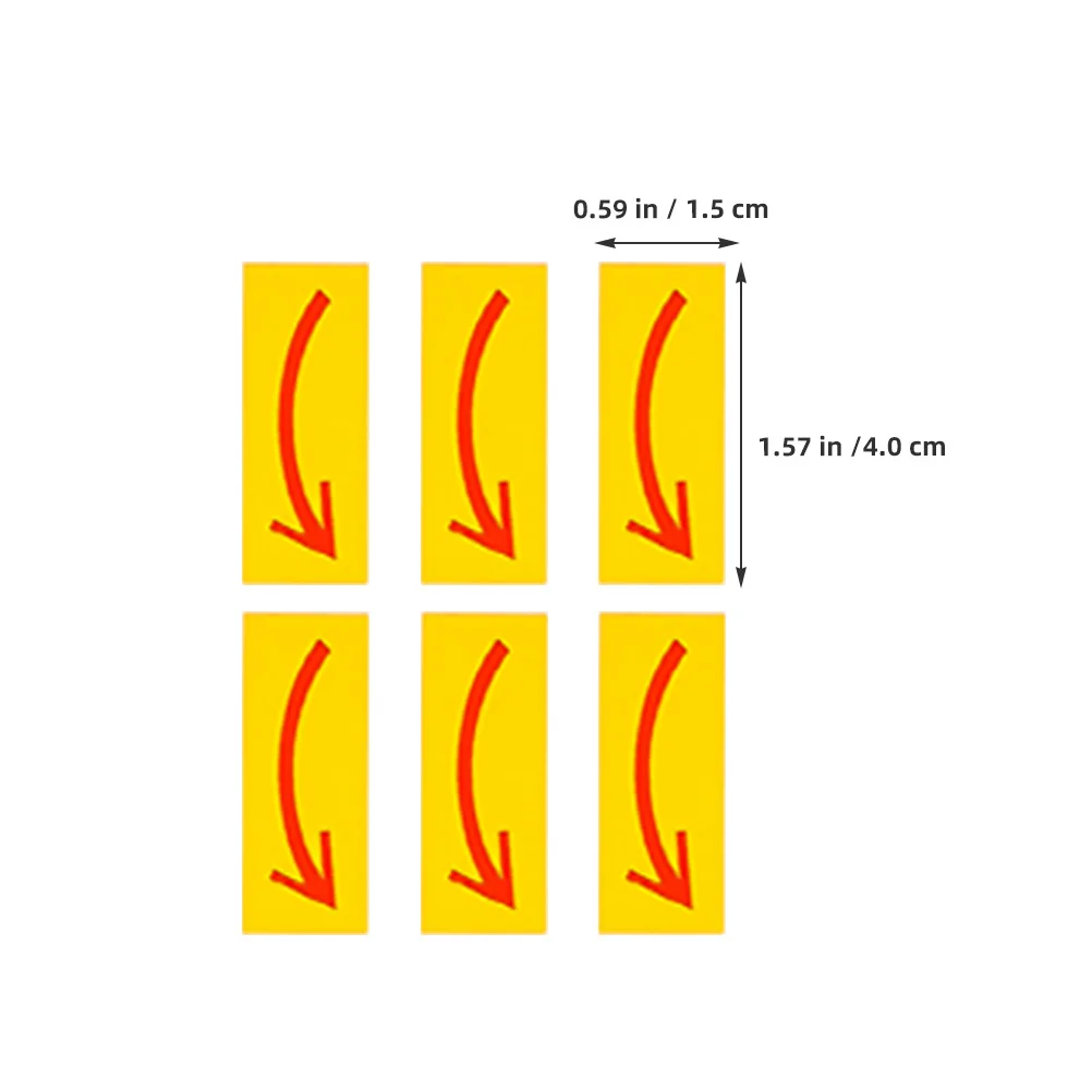 40Pcs Directional Arrow Stickers Strong Adhesive Waterproof Flow Indicator Decals for Factory Warehouse Floor Instruction