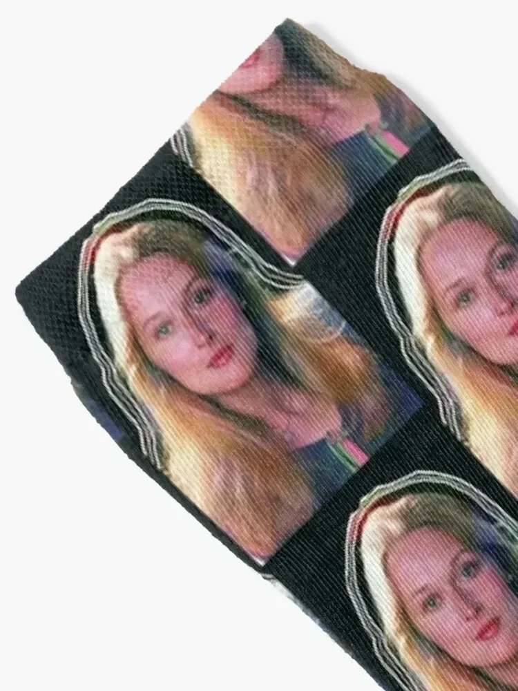 Meryl Streep Portrait Outline Design Socks basketball Hiking boots Argentina heated Socks For Man Women's