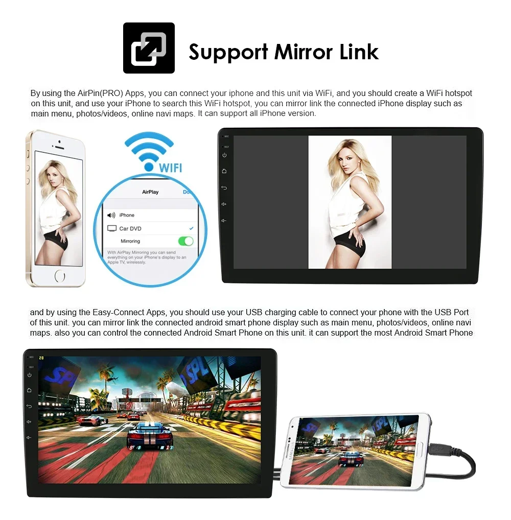 Android Car Radio Video Audio Universal Stereo 7 Inch 2 Din Touch Screen GPS Autoradio Auto Multimedia Player WIFI Bluetooth