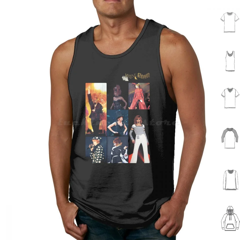 Mylene Farmer Nevermore , Mylene Farmer , Mylene Farmer 2023 , Mylène Farmer 2022 Tank Tops Print Cotton Mylene Farmer
