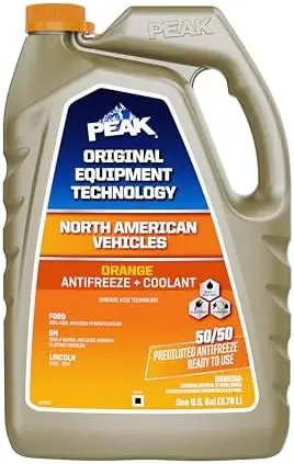 

PEAK OET Orange 50/50 Antifreeze/Coolant, 1 Gal – For North American Vehicles